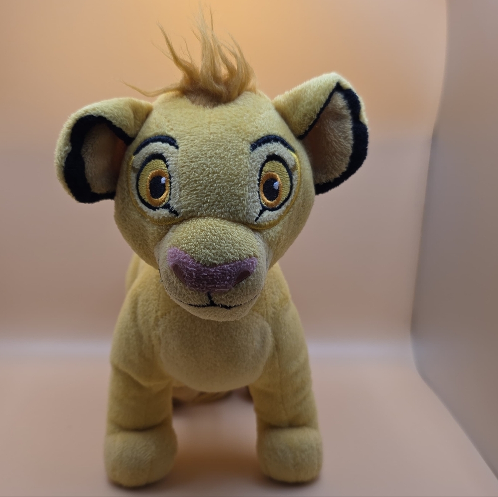 Disney Lion King Simba Tan and Black Plush Lion